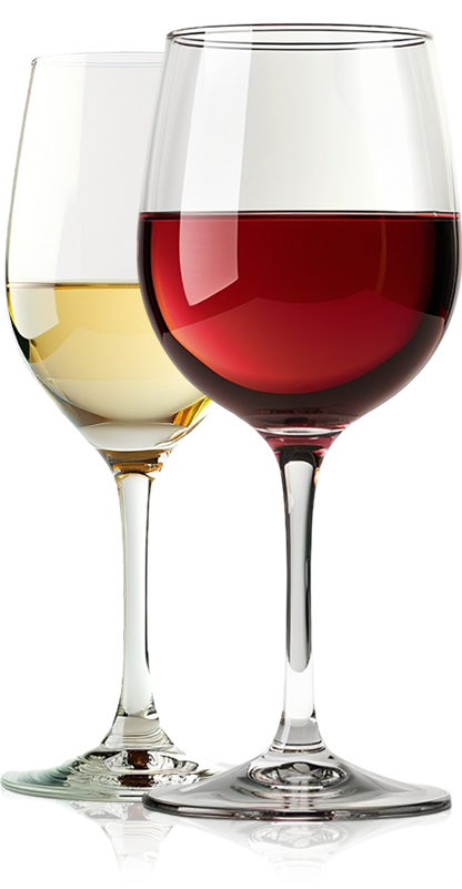 Red & White Wine Glasses